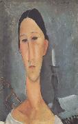 Amedeo Modigliani Hanka Zborowska au bougeoir (mk38) oil painting picture wholesale